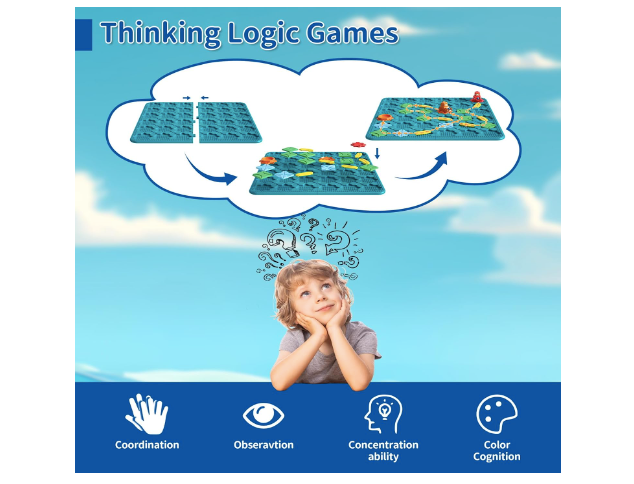 Board Games for Kids Toys , Logic Puzzles Road Builder