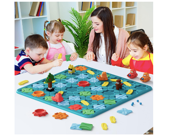 Board Games for Kids Toys , Logic Puzzles Road Builder